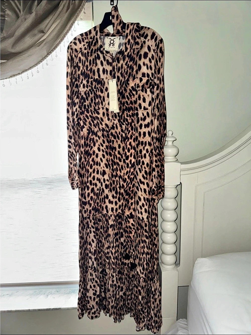 Leopard Print Maxi Dress NWT